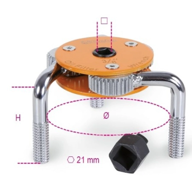 Vendita online Chiave autoregolabile a tre bracci art.1493H